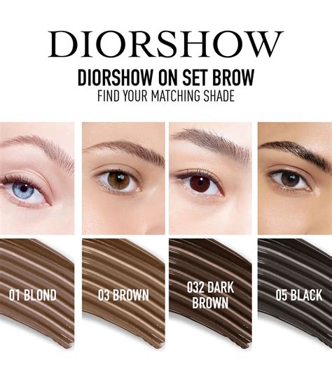 dior show brow|diorshow on set brow.